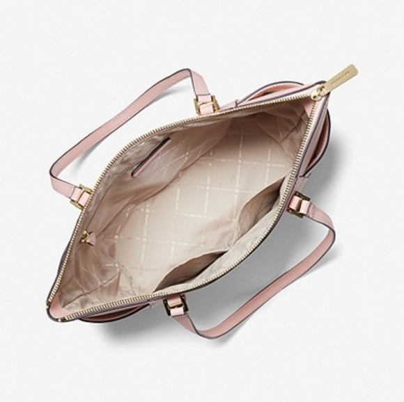 NWT Michael Kors Charlotte Tote Bag - Large Powder Blush - Picture 10 of 11